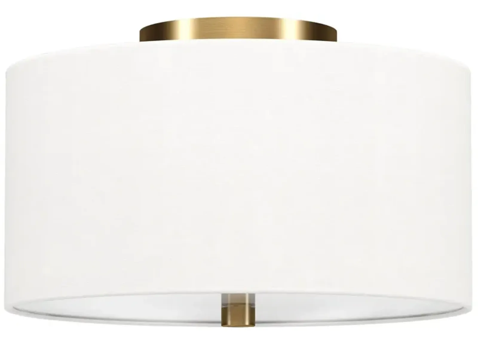 Casper Semi Flush Mount in Brass by Hudson & Canal