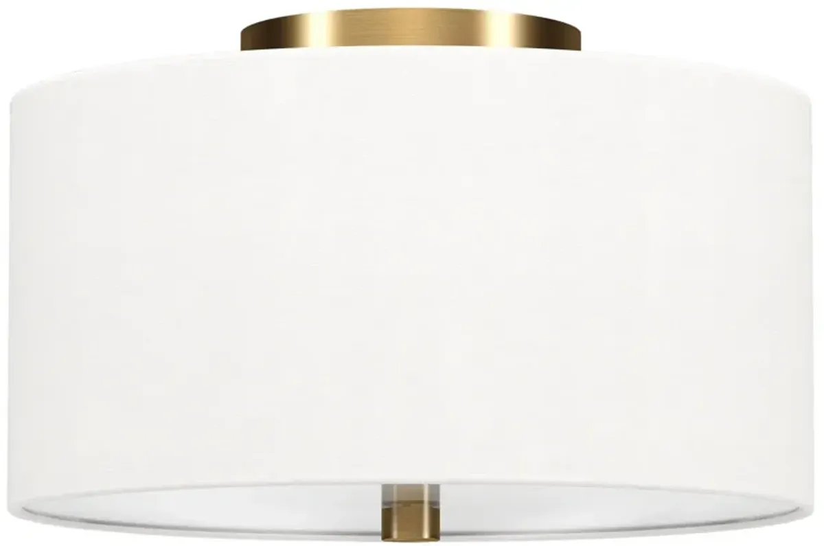 Casper Semi Flush Mount in Brass by Hudson & Canal