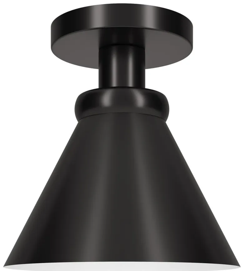 Marcio Semi Flush Mount in Blackened Bronze by Hudson & Canal