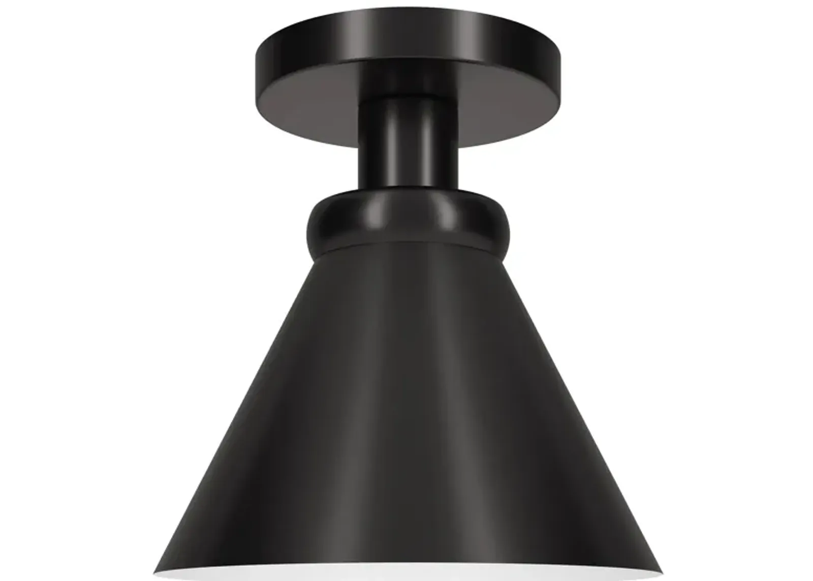 Marcio Semi Flush Mount in Blackened Bronze by Hudson & Canal