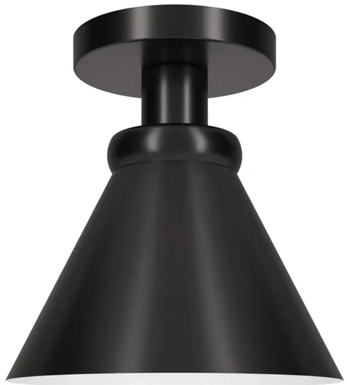 Marcio Semi Flush Mount in Blackened Bronze by Hudson & Canal