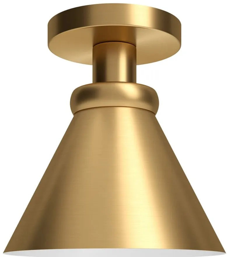 Marcio Semi Flush Mount in Brushed Brass by Hudson & Canal