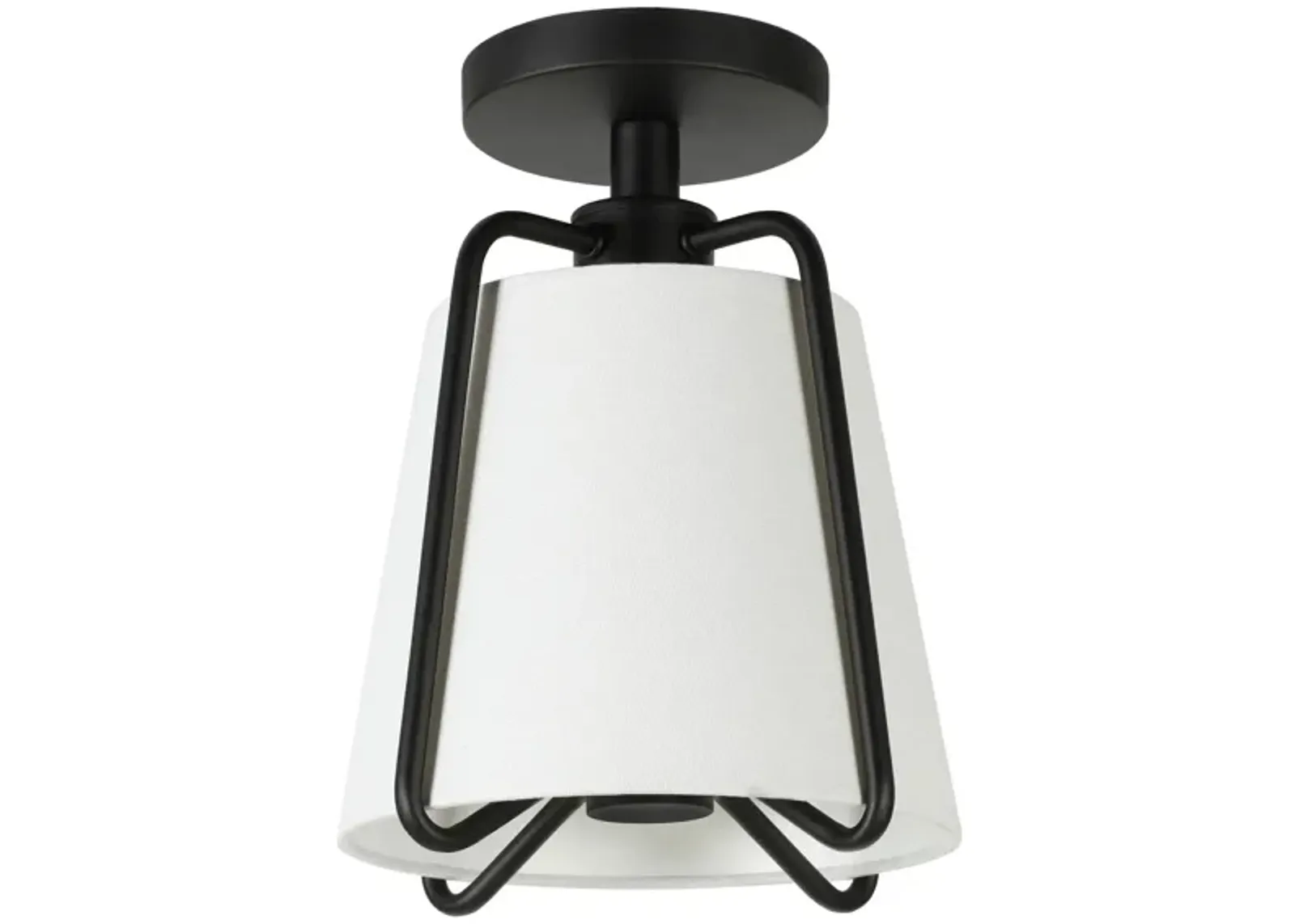 Mari Semi Flush Mount in Blackened Bronze by Hudson & Canal