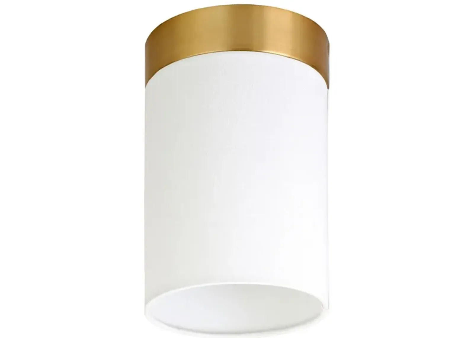 Shannon Semi Flush Mount in Brushed Brass by Hudson & Canal