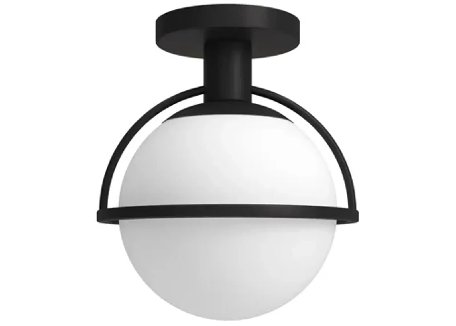 Limbani Semi Flush Mount in Blackened Bronze by Hudson & Canal