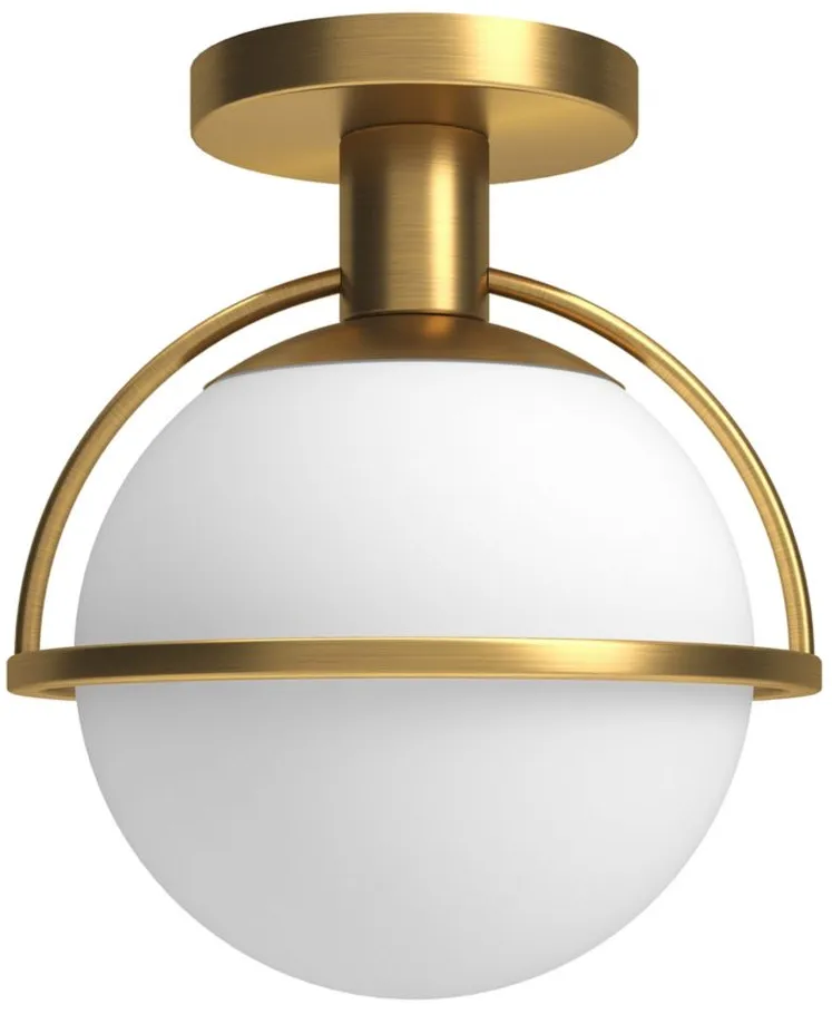 Limbani Semi Flush Mount in Antique Brass by Hudson & Canal