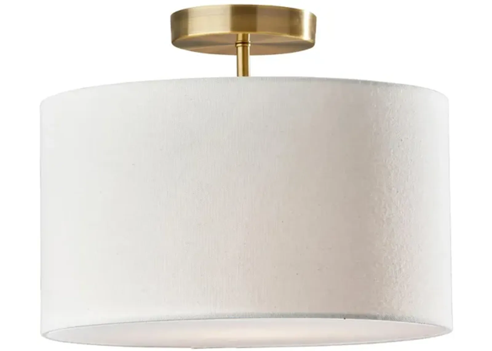 Finley Flush Mount in Antiqued Brass by Adesso Inc