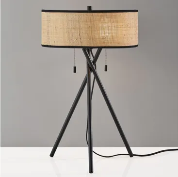 Bushwick Table Lamp in Black by Adesso Inc