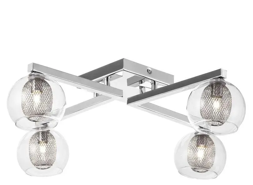 Estelle 4 Ceiling Mount in CLEAR by Nuevo