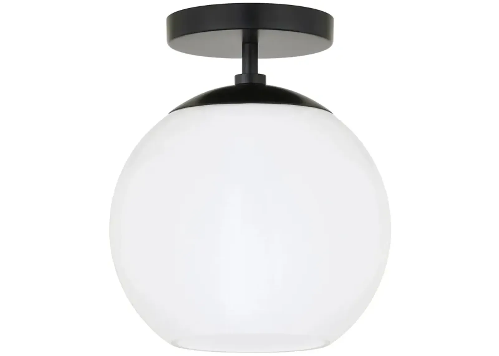 Alexa Semi-Flush Mount in Matte Black by Hudson & Canal