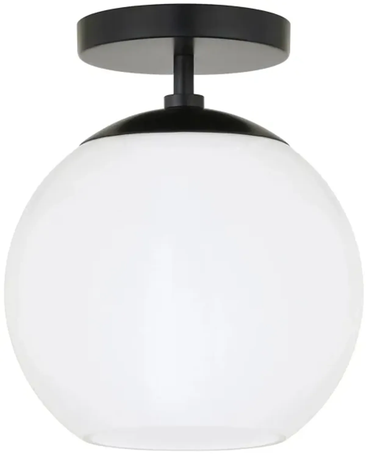 Alexa Semi-Flush Mount in Matte Black by Hudson & Canal