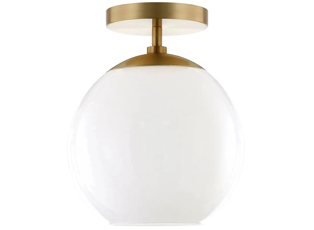 Alexa Semi-Flush Mount in Brass by Hudson & Canal