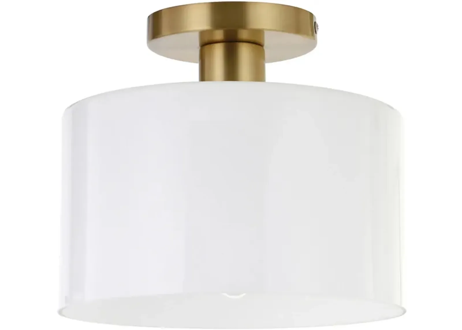 Embla Semi-Flush Mount in Brass by Hudson & Canal