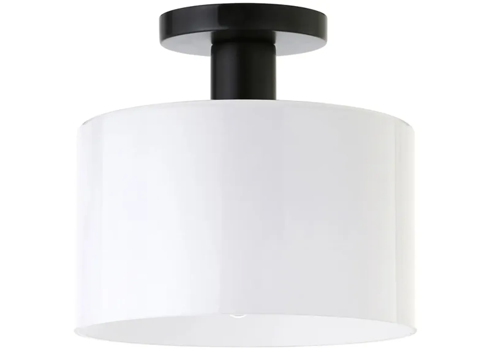 Embla Semi-Flush Mount in Matte Black by Hudson & Canal