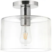 Embla Semi-Flush Mount in Polished Nickel by Hudson & Canal