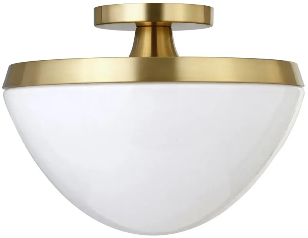 Gayle Semi-Flush Mount in Brass by Hudson & Canal