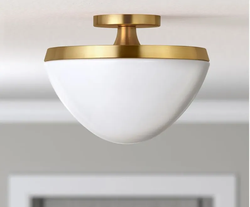 Gayle Semi-Flush Mount in Brass by Hudson & Canal