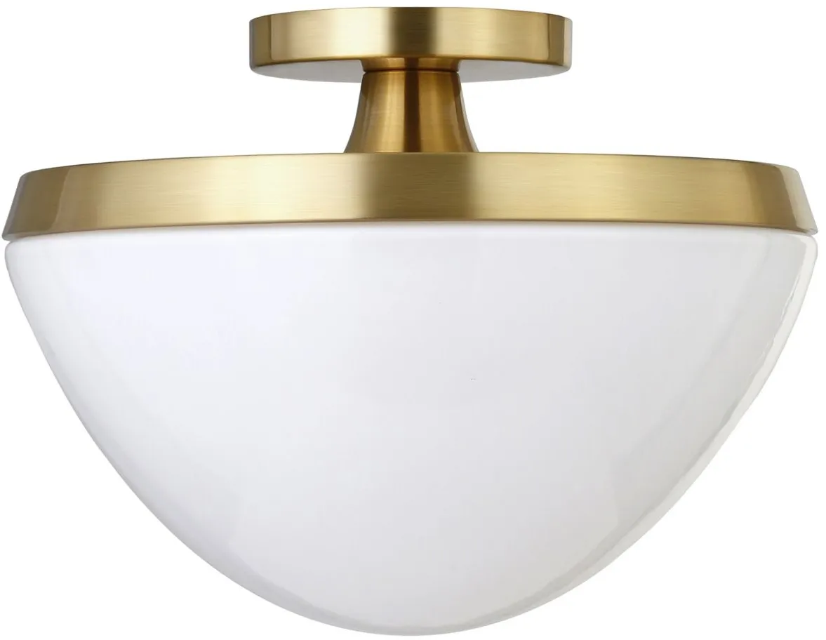 Gayle Semi-Flush Mount in Brass by Hudson & Canal