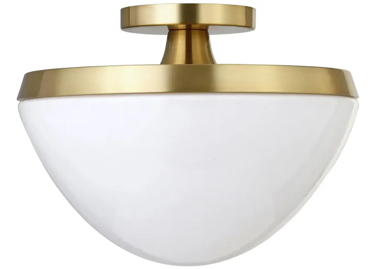 Gayle Semi-Flush Mount in Brass by Hudson & Canal