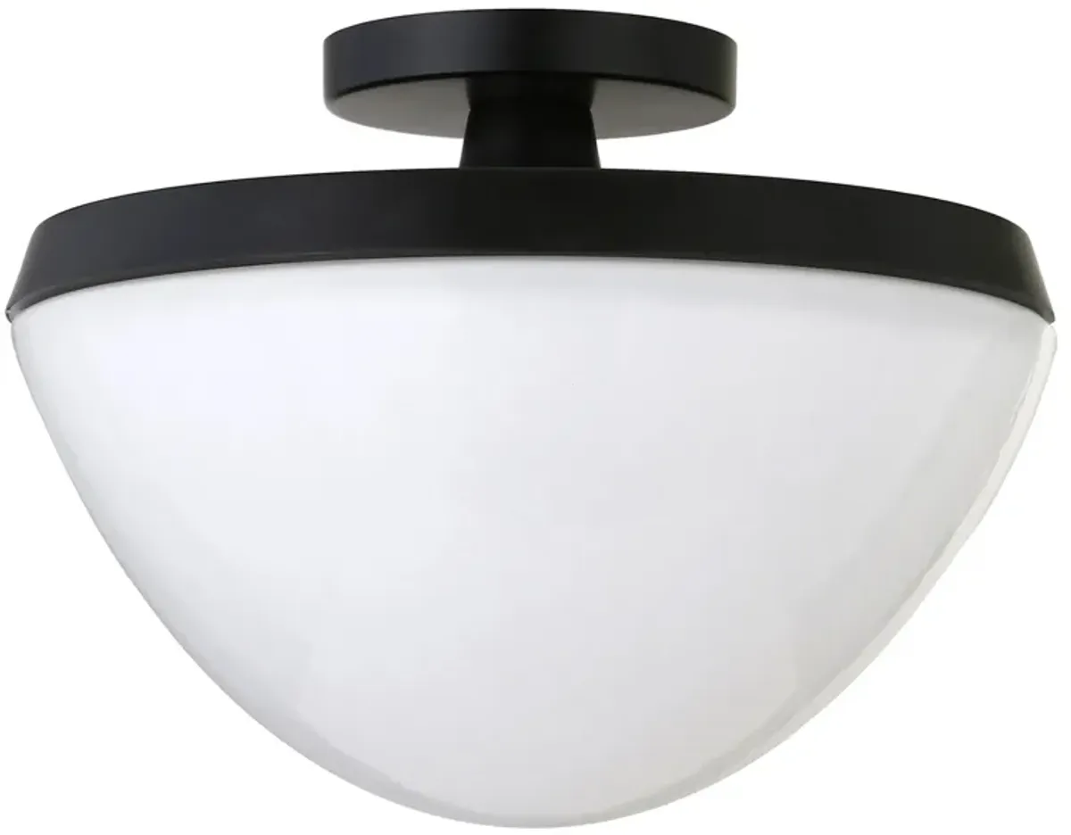 Gayle Semi-Flush Mount in Matte Black by Hudson & Canal