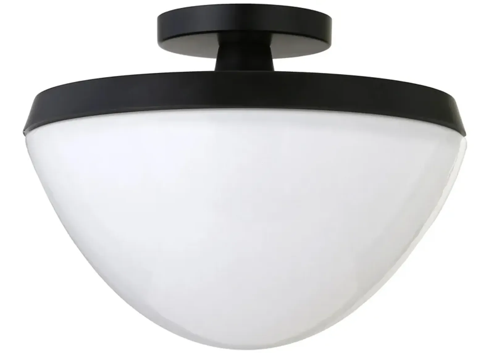 Gayle Semi-Flush Mount in Matte Black by Hudson & Canal