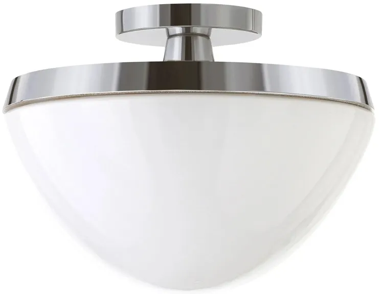 Gayle Semi-Flush Mount in Polished Nickel by Hudson & Canal