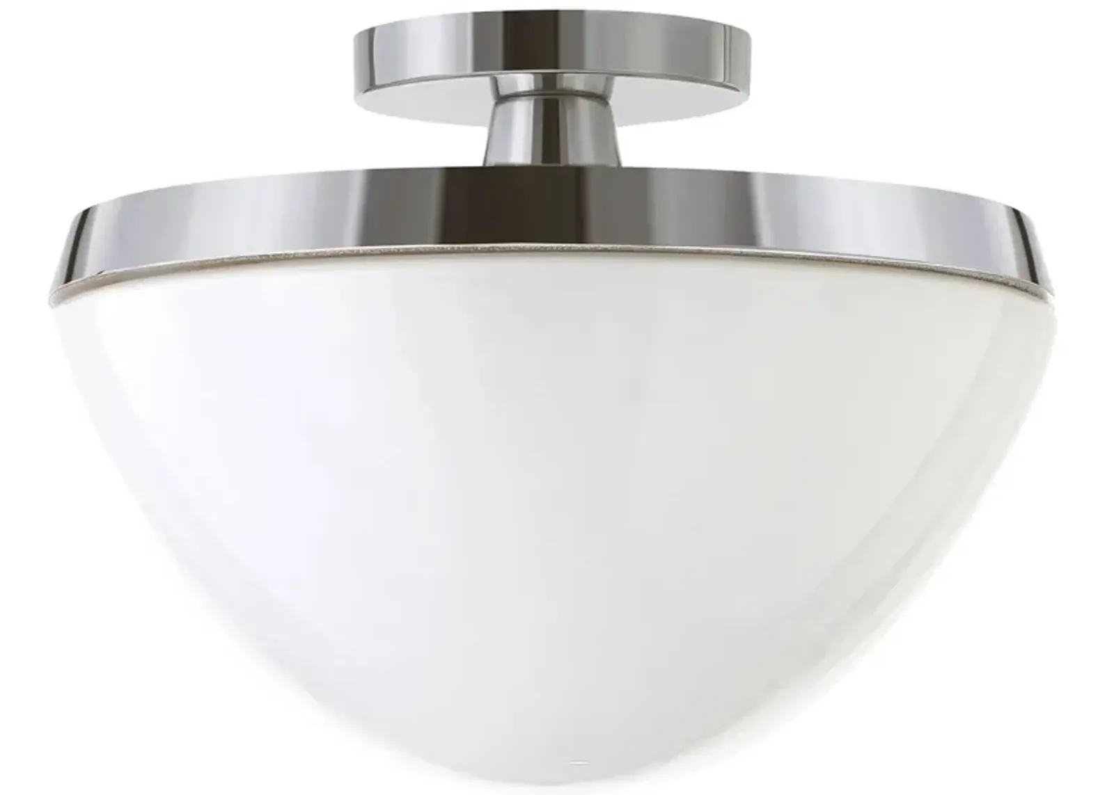 Gayle Semi-Flush Mount in Polished Nickel by Hudson & Canal