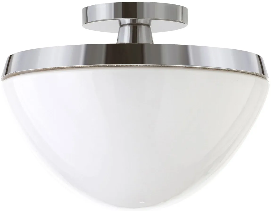 Gayle Semi-Flush Mount in Polished Nickel by Hudson & Canal