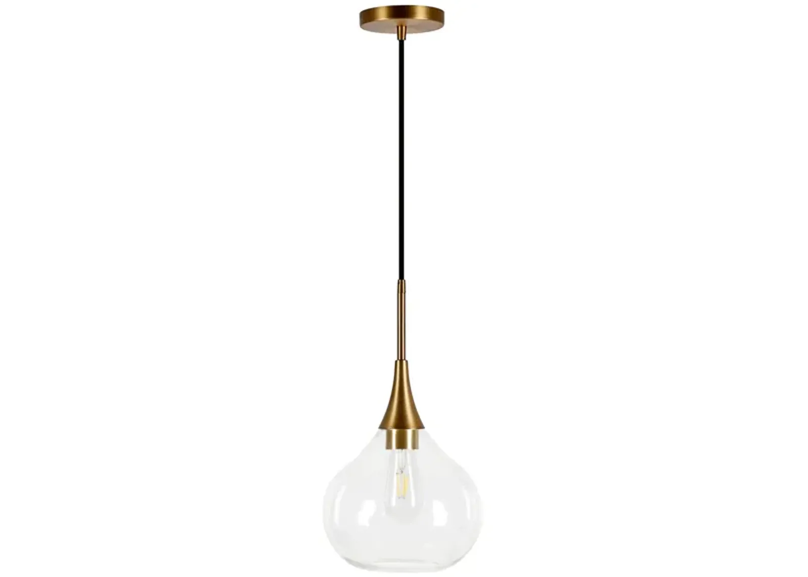 Avery Pendant in Brass by Hudson & Canal