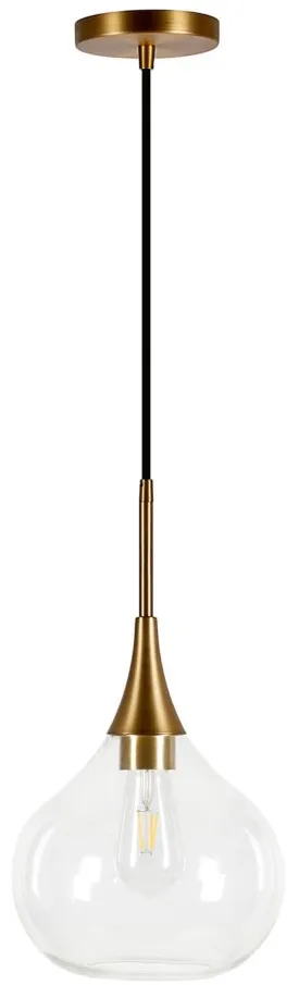 Avery Pendant in Brass by Hudson & Canal