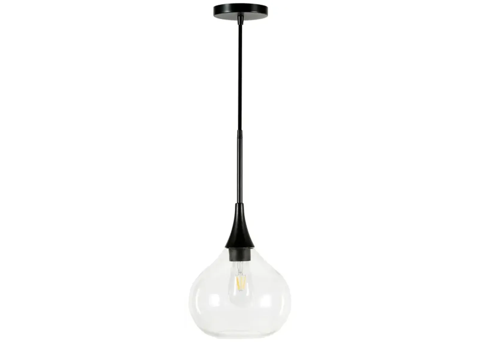 Avery Pendant in Matte Black by Hudson & Canal