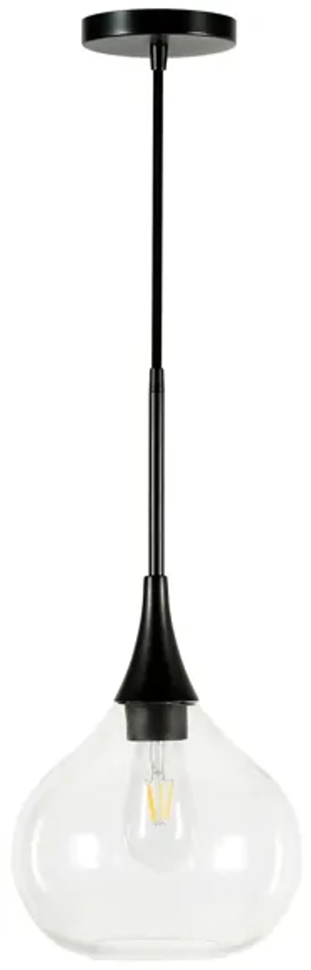 Avery Pendant in Matte Black by Hudson & Canal