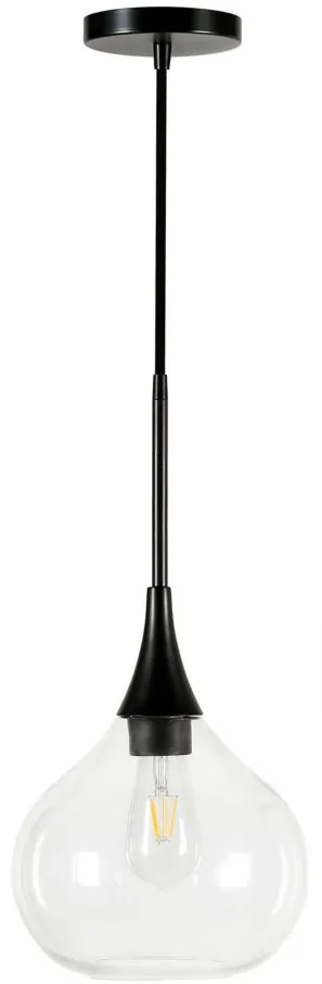 Avery Pendant in Matte Black by Hudson & Canal