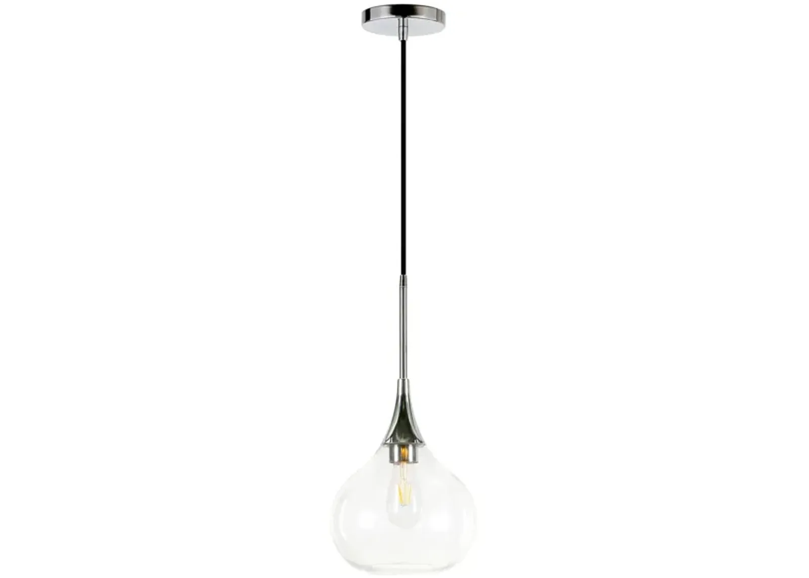 Avery Pendant in Polished Nickel by Hudson & Canal