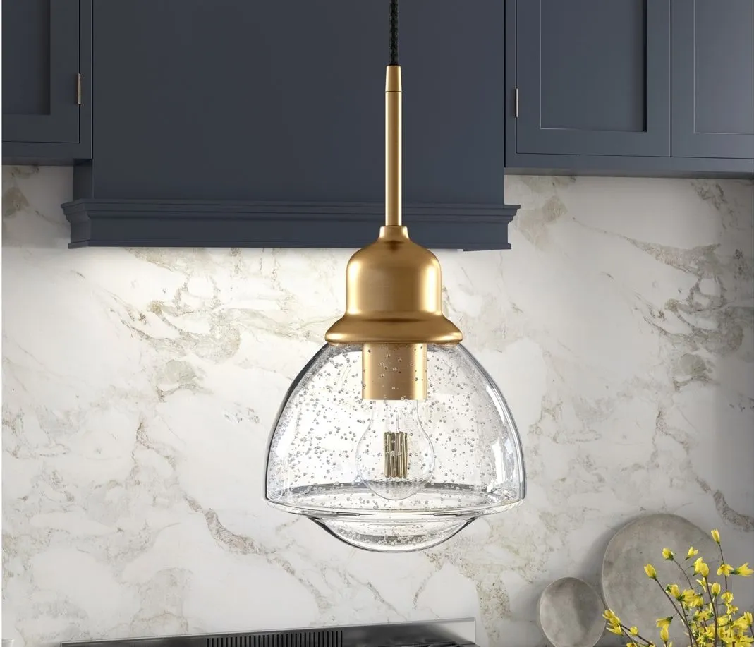 Casey Pendant in Brass by Hudson & Canal