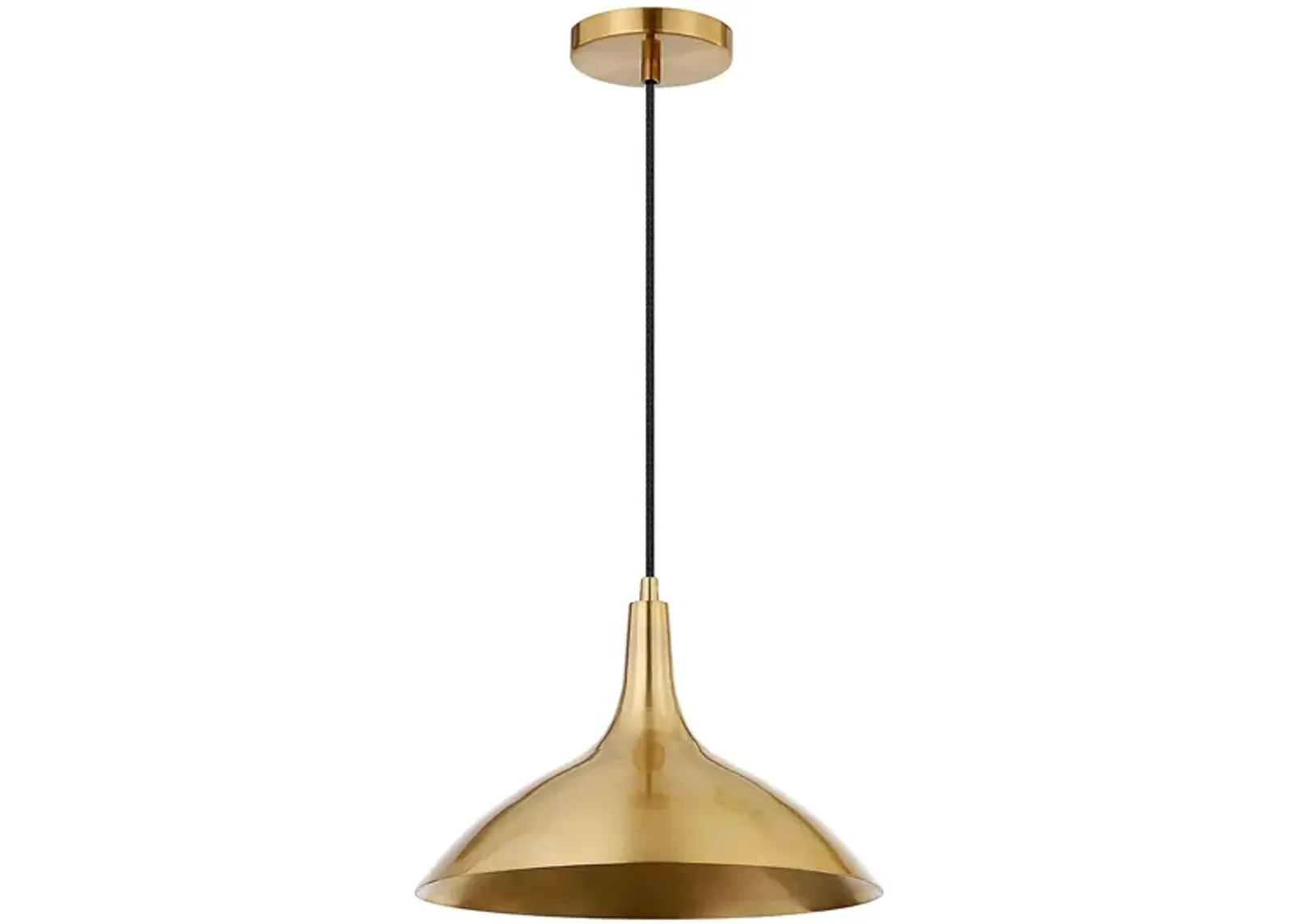 Emily Metal Pendant in Brass by Hudson & Canal