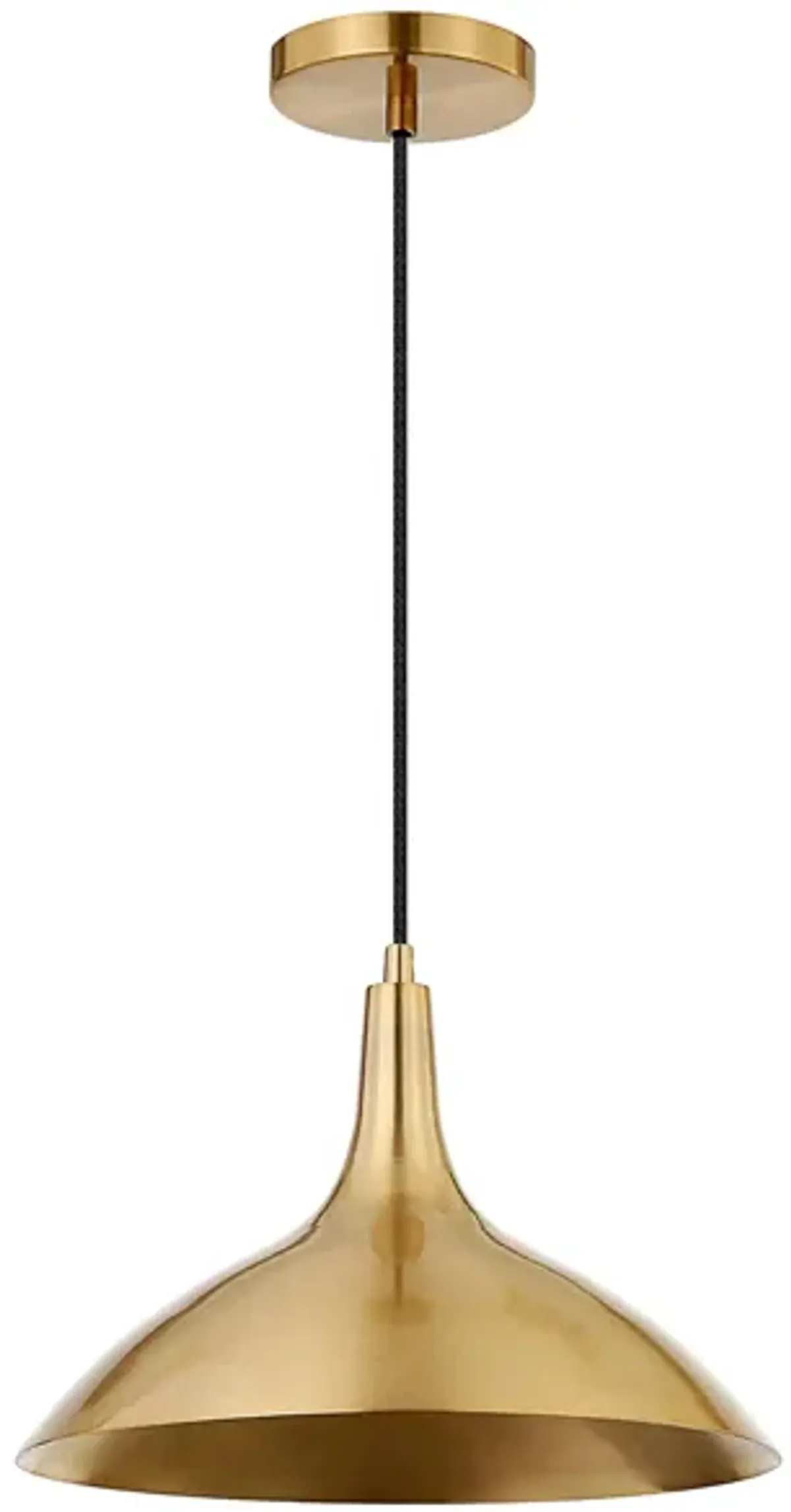 Emily Metal Pendant in Brass by Hudson & Canal