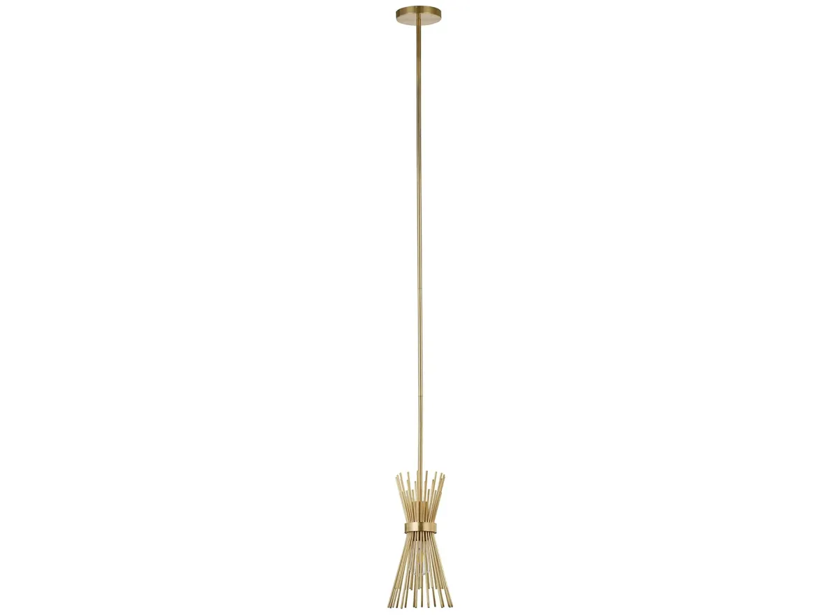 Erica Starburst Pendant in Brass by Hudson & Canal