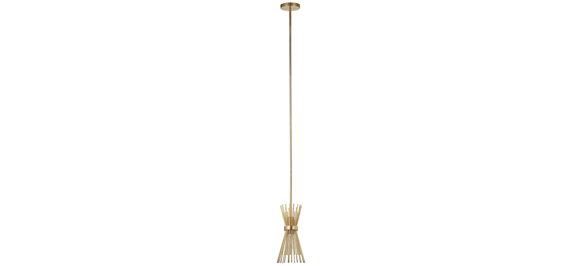 Erica Starburst Pendant in Brass by Hudson & Canal