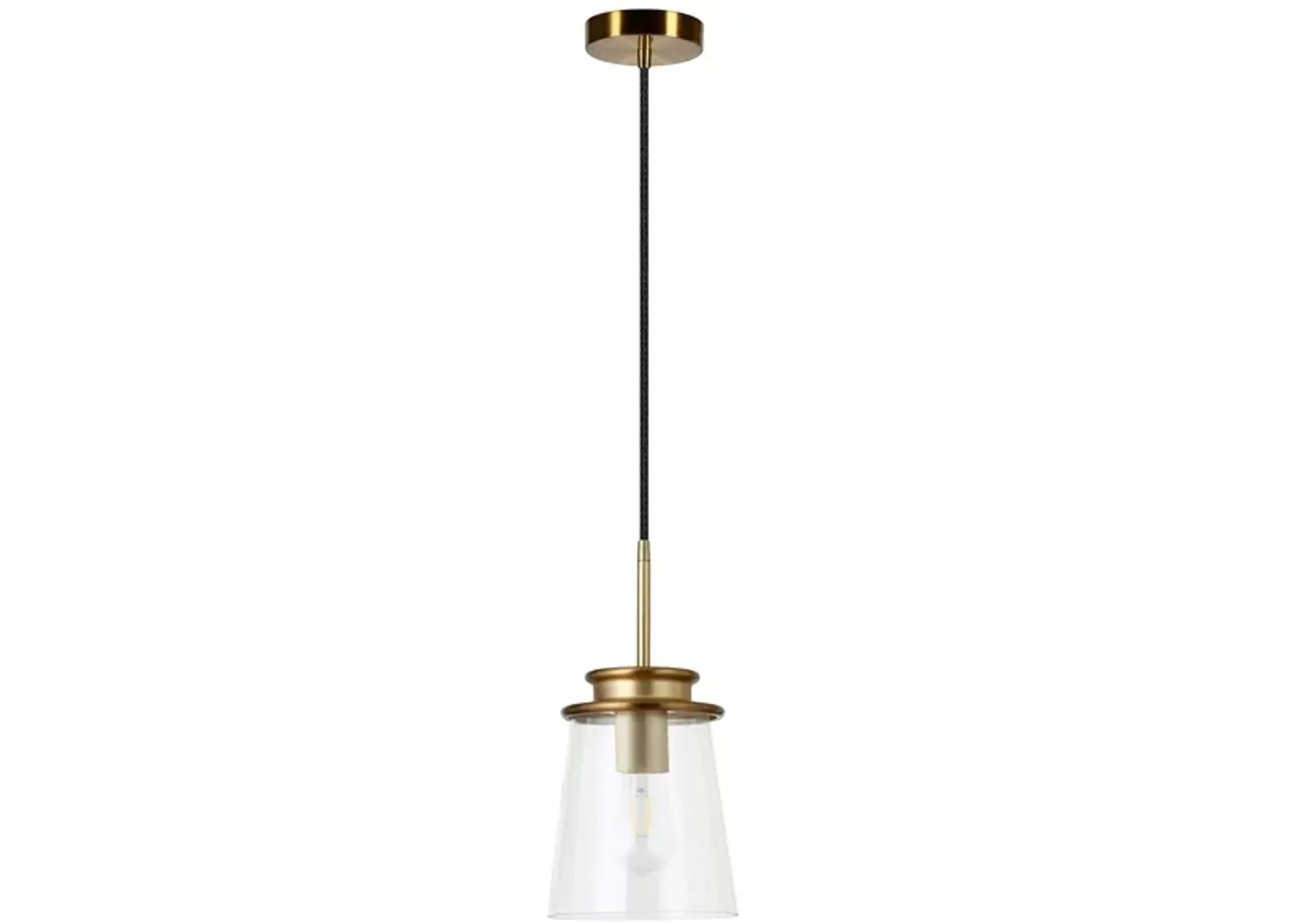 Flora Pendant in Brass by Hudson & Canal