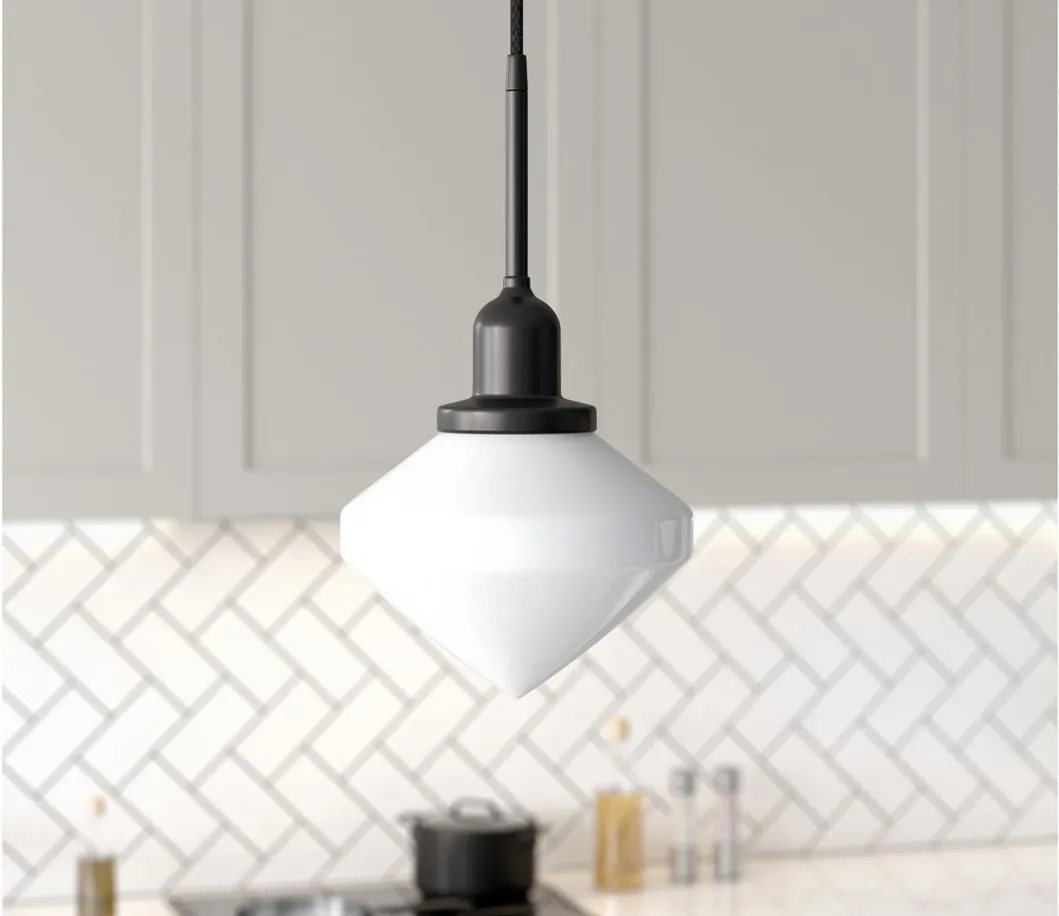 Lauren Pendant in Blackened Bronze by Hudson & Canal