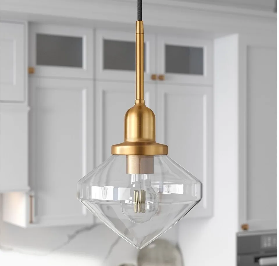 Lauren Pendant in Brass by Hudson & Canal