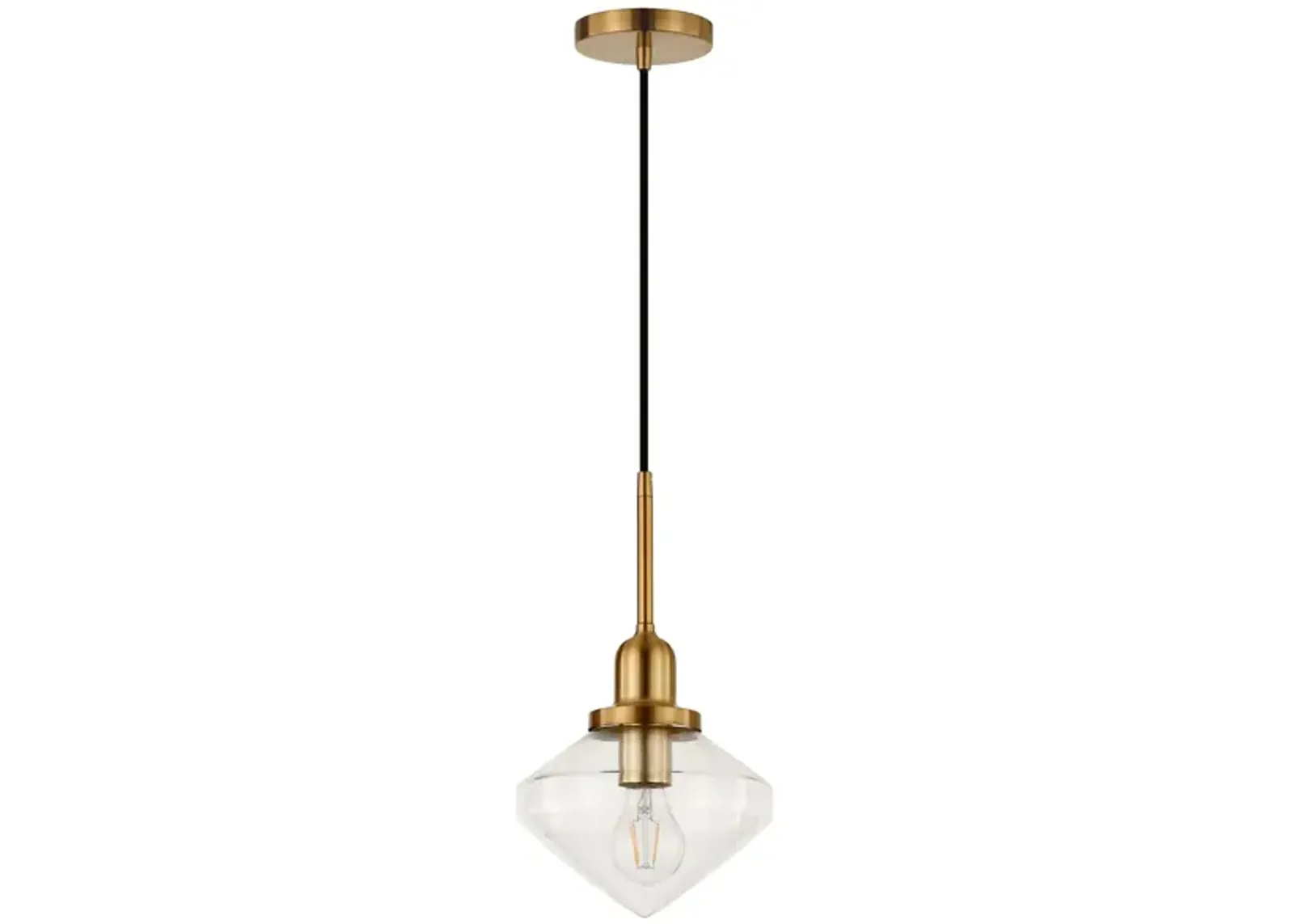 Lauren Pendant in Brass by Hudson & Canal