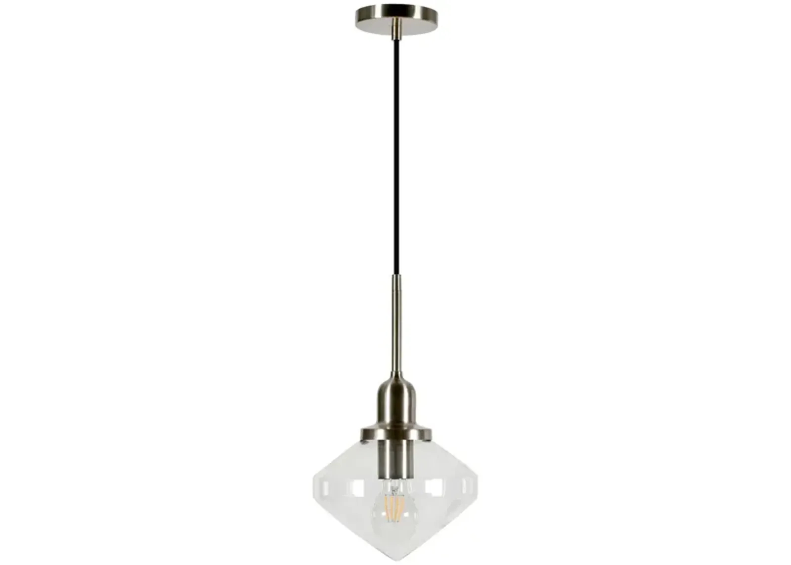 Lauren Pendant in Brushed Nickel by Hudson & Canal