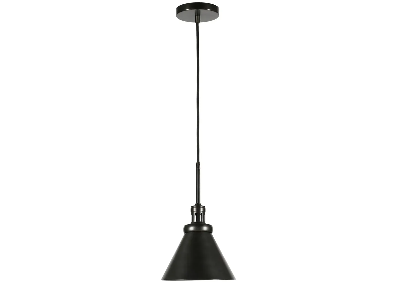 Marcio Metal Pendant in Blackened Steel by Hudson & Canal