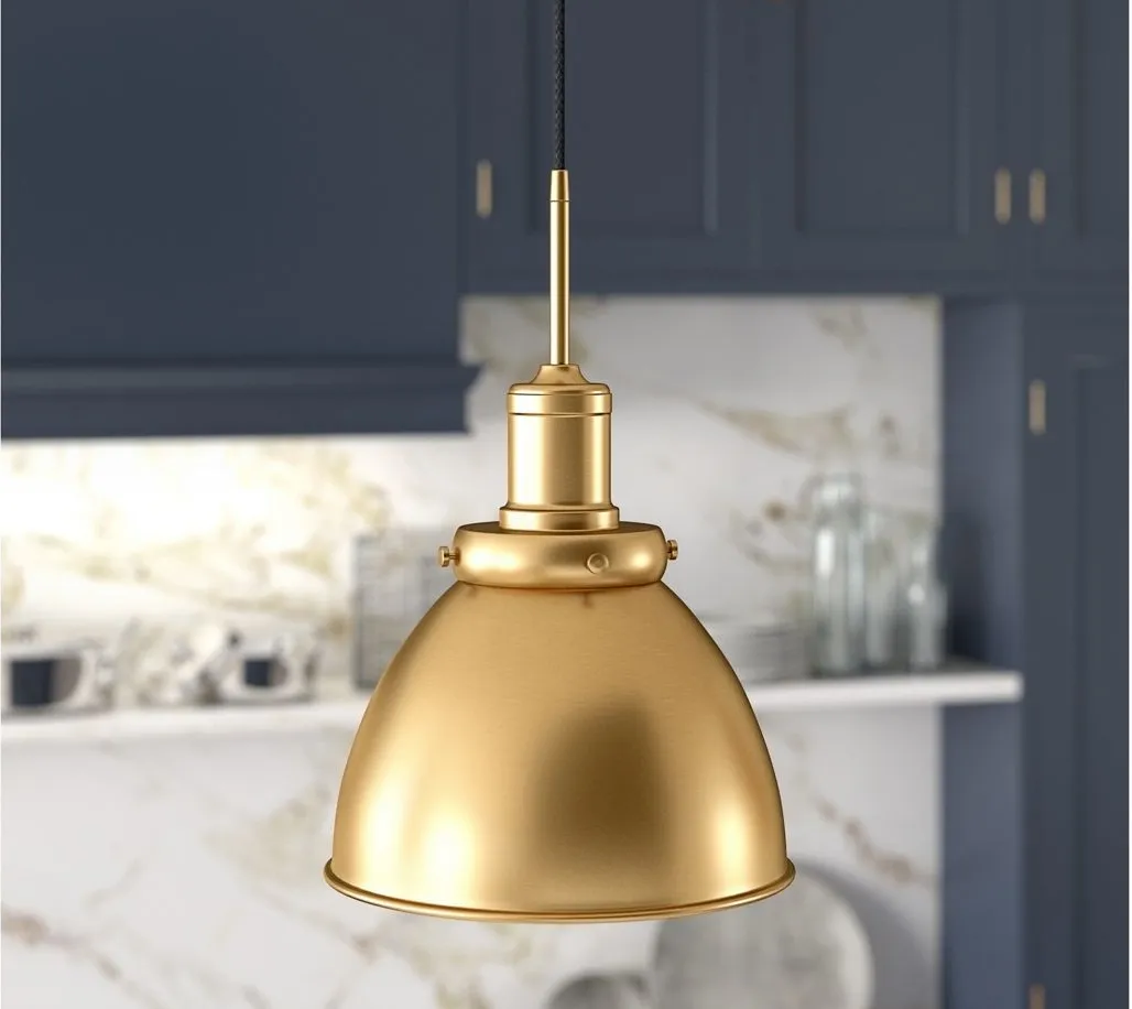 Pari Metal Pendant in Brass by Hudson & Canal