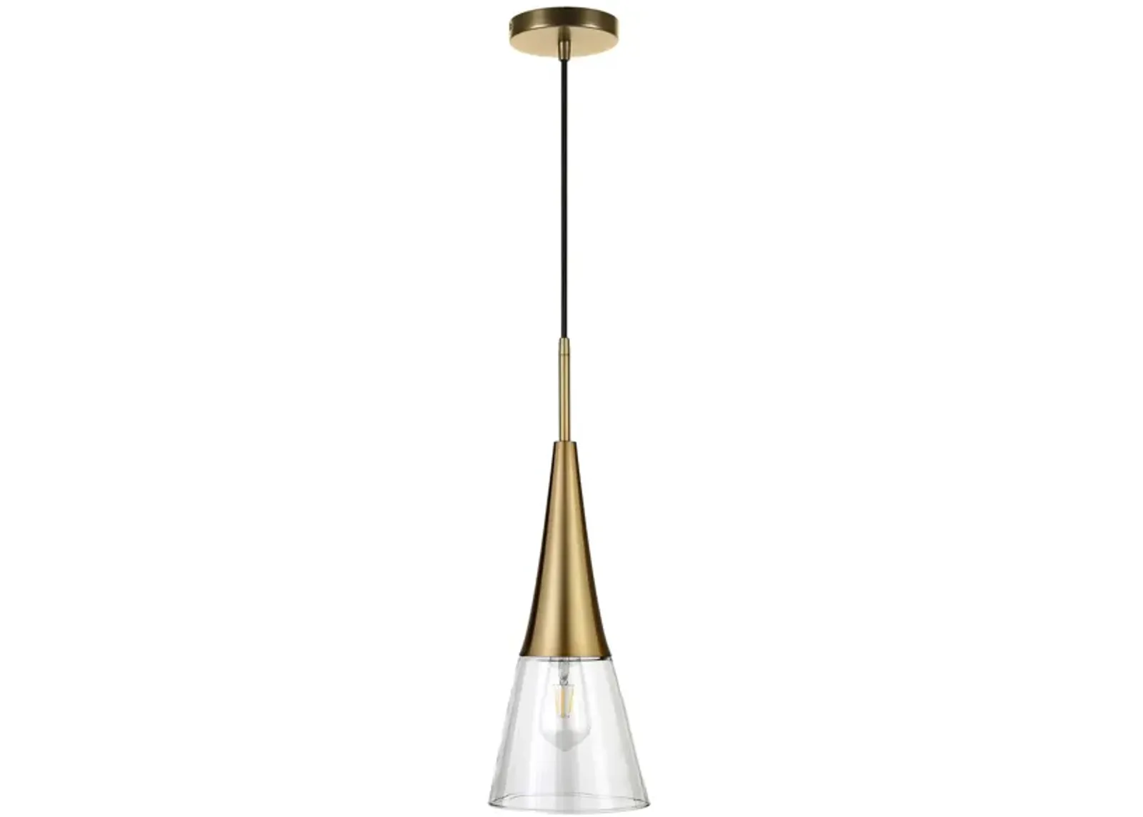 Simone Pendant in Brass by Hudson & Canal