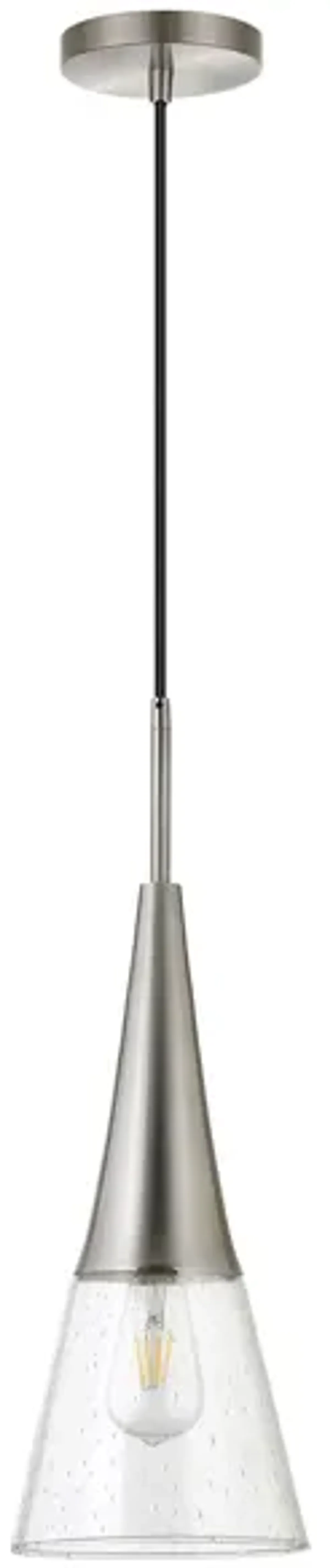 Simone Pendant in Brushed Nickel by Hudson & Canal