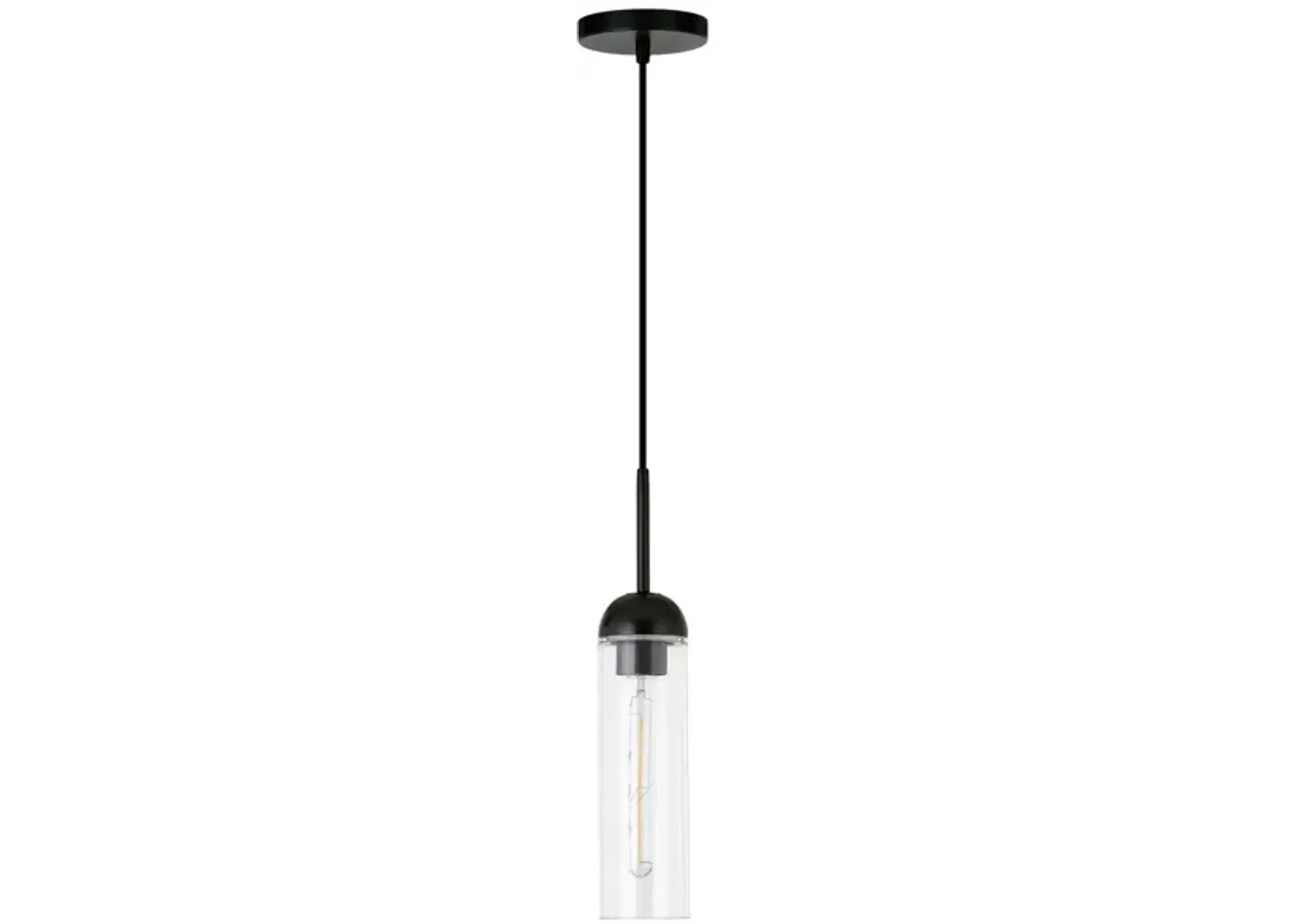 Valentina Mini Pendant in Blackened Steel by Hudson & Canal