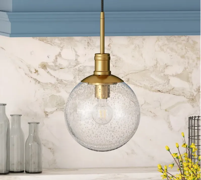 Vega Pendant in Brass by Hudson & Canal